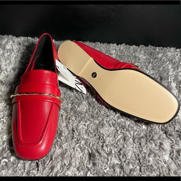 NWT Zara Leather Loafers  - Picture 9 of 11